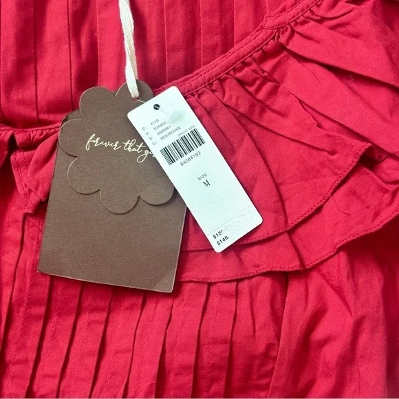 Anthropologie Forever that Girl Pintucked Ruffle Blouse Medium - Picture 6 of 8